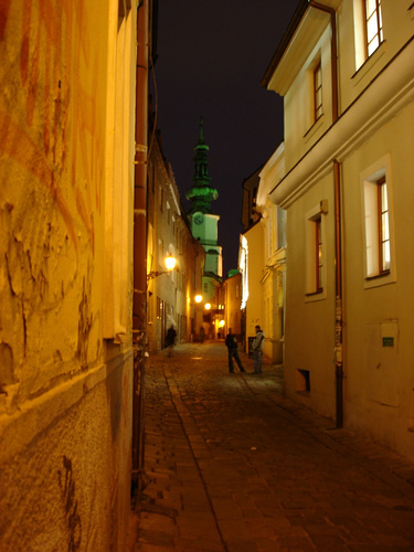 Bratislava street by night