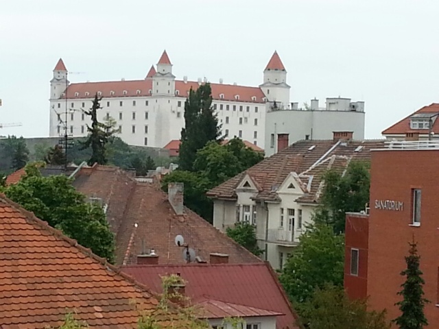 View of Bratislava from a bedroom window...